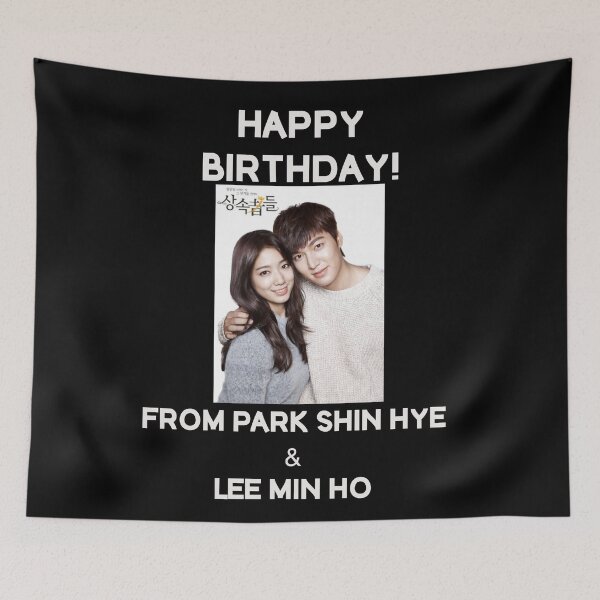 Artikelvorschau, Alles Gute zum Geburtstag von Park Shin Hye + Lee Min Ho entworfen und verkauft von kpopkdramamerch.