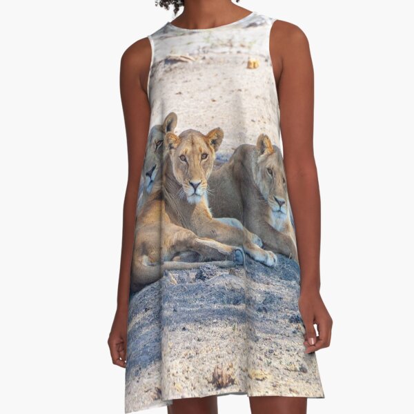Item preview, Four Lionesses Shading Themselves designed and sold by SafariByMarisa.