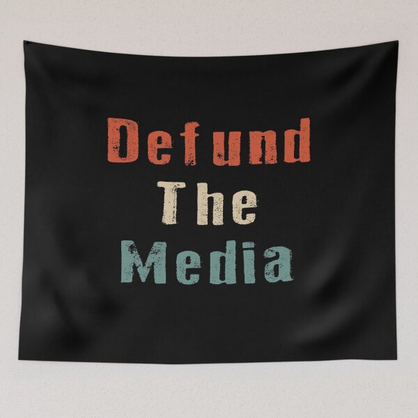 Item preview, Retro vintage defund the media designed and sold by AnimaLovers.