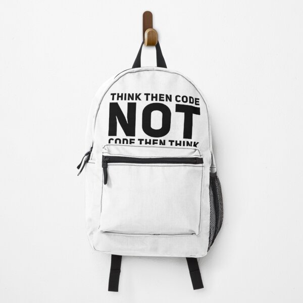 Item preview, Think Then Code, Not Code Then Think designed and sold by ZayedDesigns.