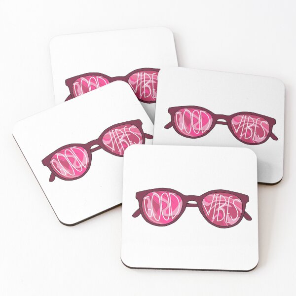 Item preview, pink good vibes sunglasses  designed and sold by jdesigns-.