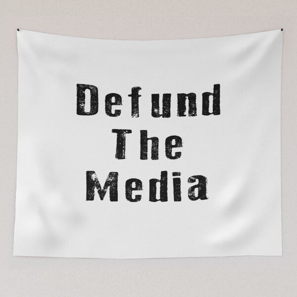 Item preview, Retro vintage defund the media designed and sold by AnimaLovers.