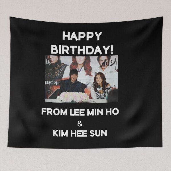 Item preview, Happy Birthday From Lee Min Ho + Kim Hee Sun  designed and sold by kpopkdramamerch.