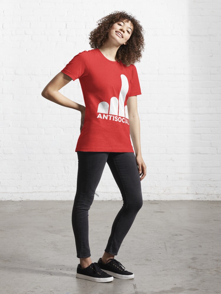 Alternate view of Antisocial Essential T-Shirt