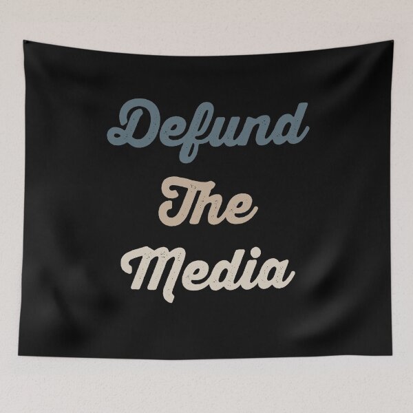 Item preview, Retro vintage defund the media designed and sold by AnimaLovers.