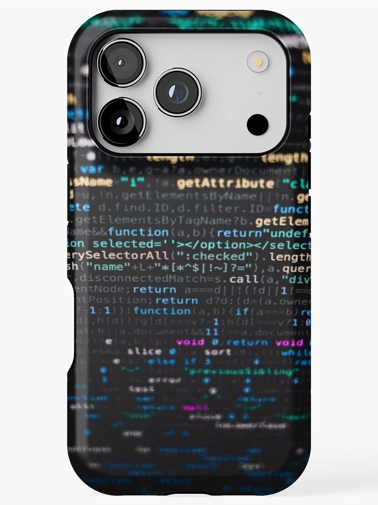Thumbnail 1 of 4, iPhone Case, Coding Wallpaper Design designed and sold by ZayedDesigns.