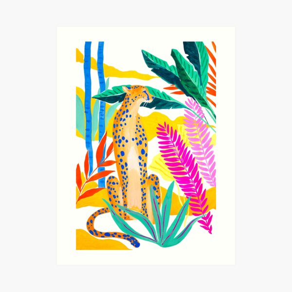 Panther in Jungle Art Print