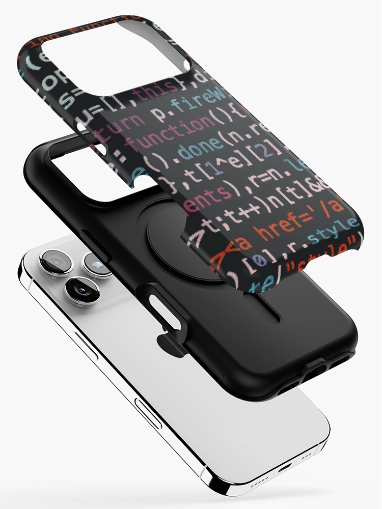Thumbnail 2 of 4, iPhone Case, Coding Wallpaper Design designed and sold by ZayedDesigns.