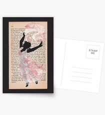April Lady Dancing Postcards