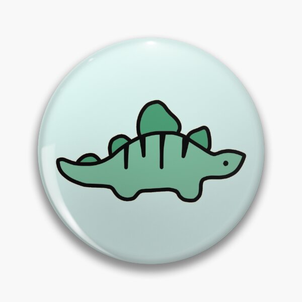 Item preview, Little Turquoise Stegosaurus Dinosaur Cartoon designed and sold by bassoongirl123.