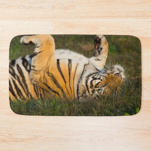 Item preview, Siberian Tiger rolling in the grass designed and sold by oz10.