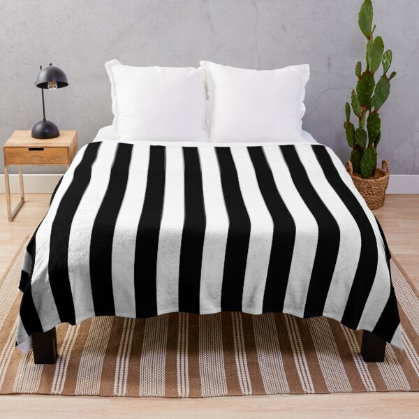 Item preview, Black and white cabana tent stripes, referee pattern, modern minimal decor, stripes pattern designed and sold by UDDesign.