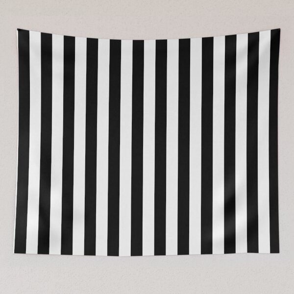 Item preview, Black and white cabana tent stripes, referee pattern, modern minimal decor, stripes pattern designed and sold by UDDesign.