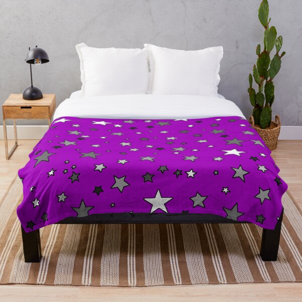 Item preview, Stars In A Sea of Orchid Purple Outlined in Black designed and sold by Neil Feigeles.