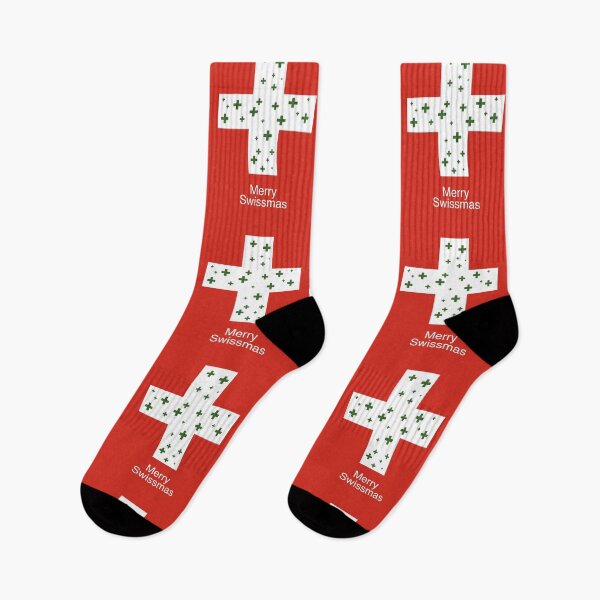 Item preview, Merry Swissmas -  Swiss Christmas Wishes in Red and Green  designed and sold by kierkegaard.