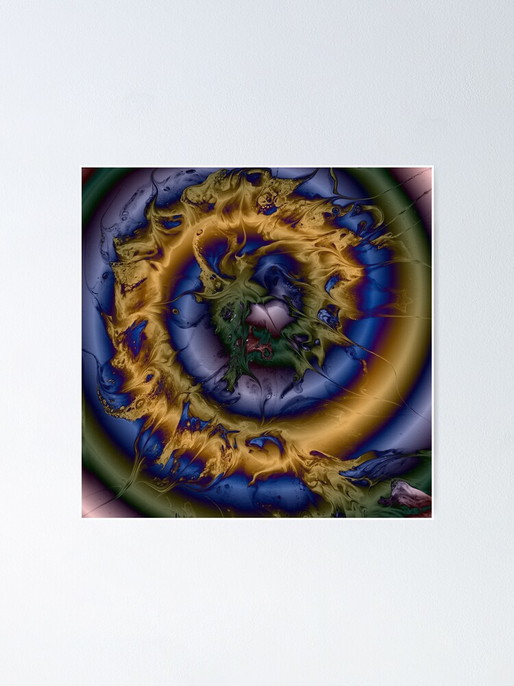 Alternate view of Silken Spiral Poster