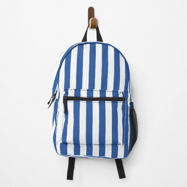 Item preview, Blue and white cabana tent stripes, modern minimal decor, stripes pattern designed and sold by UDDesign.