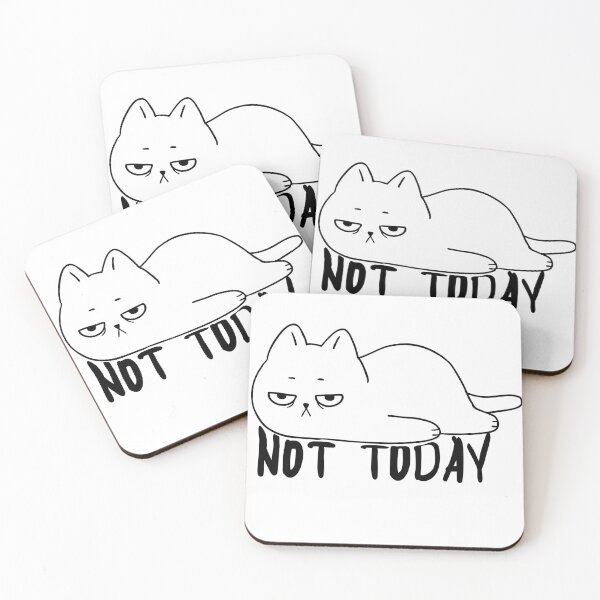 Item preview, Not Today Lazy Cat - ver 2 designed and sold by DzineMon.