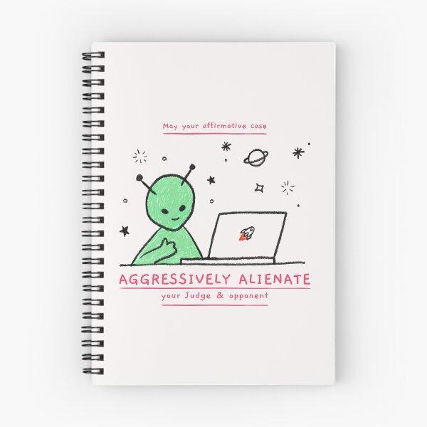 Item preview, Aggressively Alienate | Funny Speech & Debate designed and sold by BlackDogMerch20.