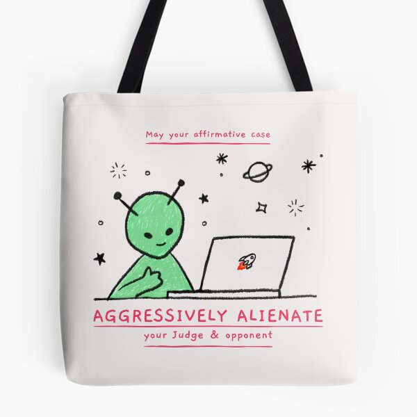 Item preview, Aggressively Alienate | Funny Speech & Debate designed and sold by BlackDogMerch20.
