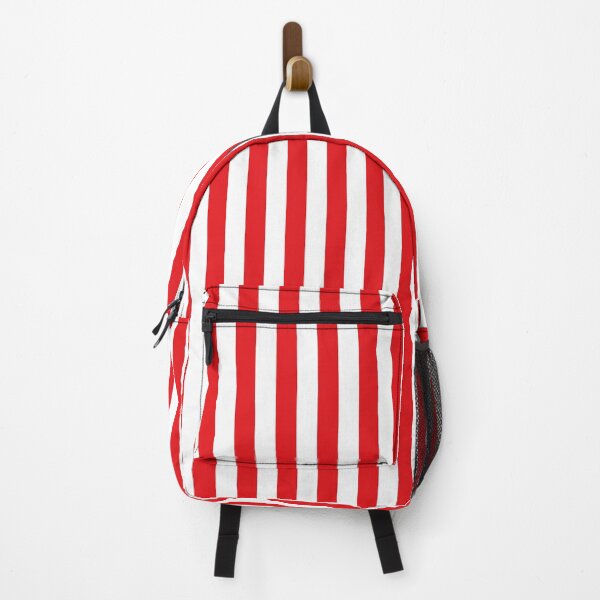 Item preview, Christmas red and white cabana tent stripes, modern minimal decor, stripes pattern designed and sold by UDDesign.