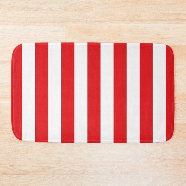 Item preview, Christmas red and white cabana tent stripes, modern minimal decor, stripes pattern designed and sold by UDDesign.