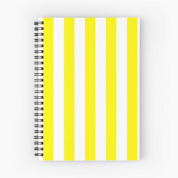 Item preview, Citron lemon and white cabana tent stripes, modern minimal decor, stripes pattern designed and sold by UDDesign.