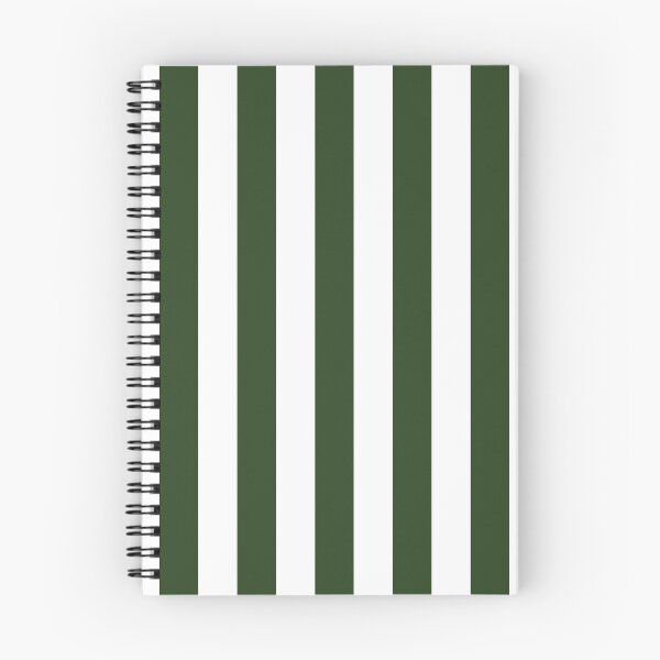 Item preview, Forest green and white cabana tent stripes, modern minimal decor, stripes pattern designed and sold by UDDesign.