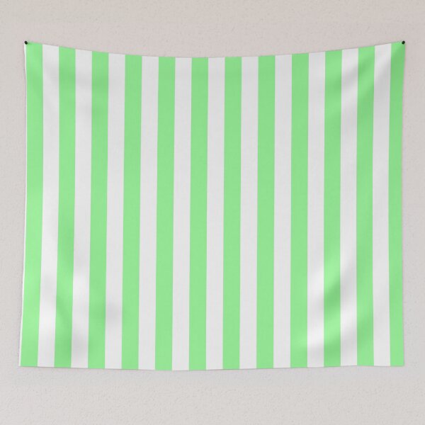 Item preview, Mint green and white cabana tent stripes, modern minimal decor, stripes pattern designed and sold by UDDesign.