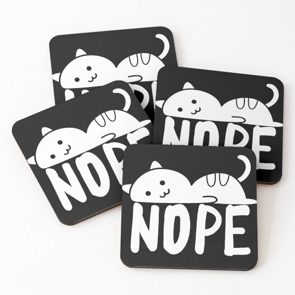 Item preview, Nope Lazy Cat designed and sold by DzineMon.