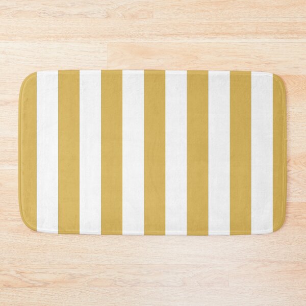 Item preview, Mustard yellow and white cabana tent stripes, modern minimal decor, stripes pattern designed and sold by UDDesign.