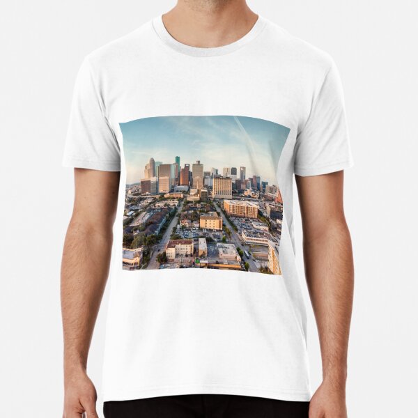 Vintage Houston Baseball Space City Skyline Retro Cityscape T-Shirt