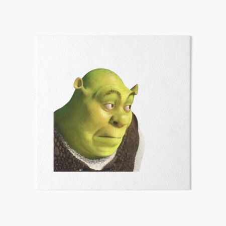 Shrek meme Art Board Print for Sale by Pulte