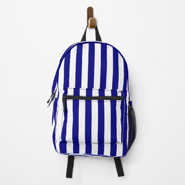 Item preview, Navy blue and white cabana tent stripes, modern minimal decor, stripes pattern designed and sold by UDDesign.