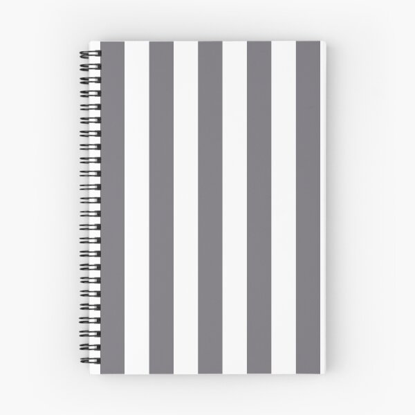 Item preview, Shark grey and white cabana tent stripes, modern minimal decor, stripes pattern designed and sold by UDDesign.