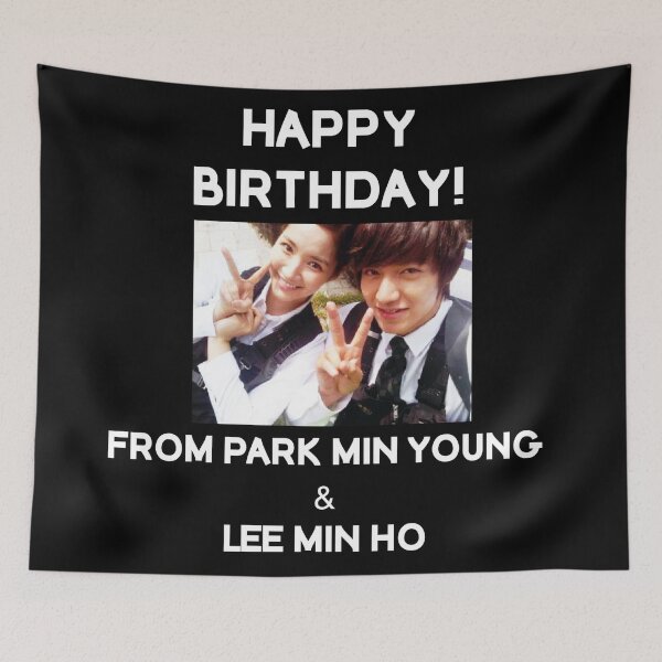 Item preview, Happy Birthday From Lee Min Ho + Park Min Young designed and sold by kpopkdramamerch.