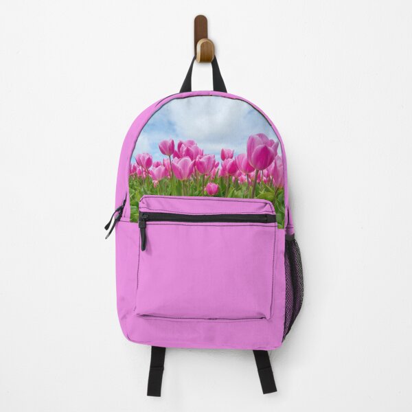 Item preview, Blue sky and pink tulips match in heaven designed and sold by PaperDreamPod.