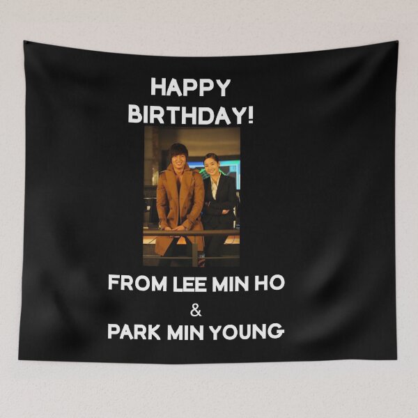 Item preview, Happy Birthday From Lee Min Ho + Park Min Young designed and sold by kpopkdramamerch.