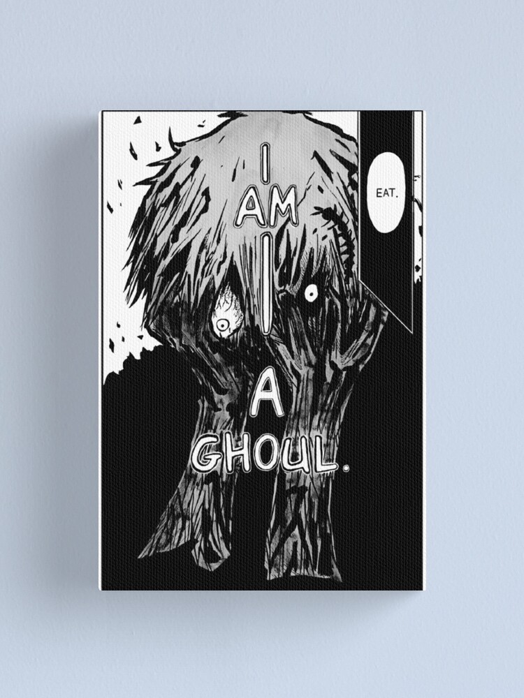 Kaneki Tokyo Ghoul Manga Panel Canvas Print By Mjacobsfc1 Redbubble