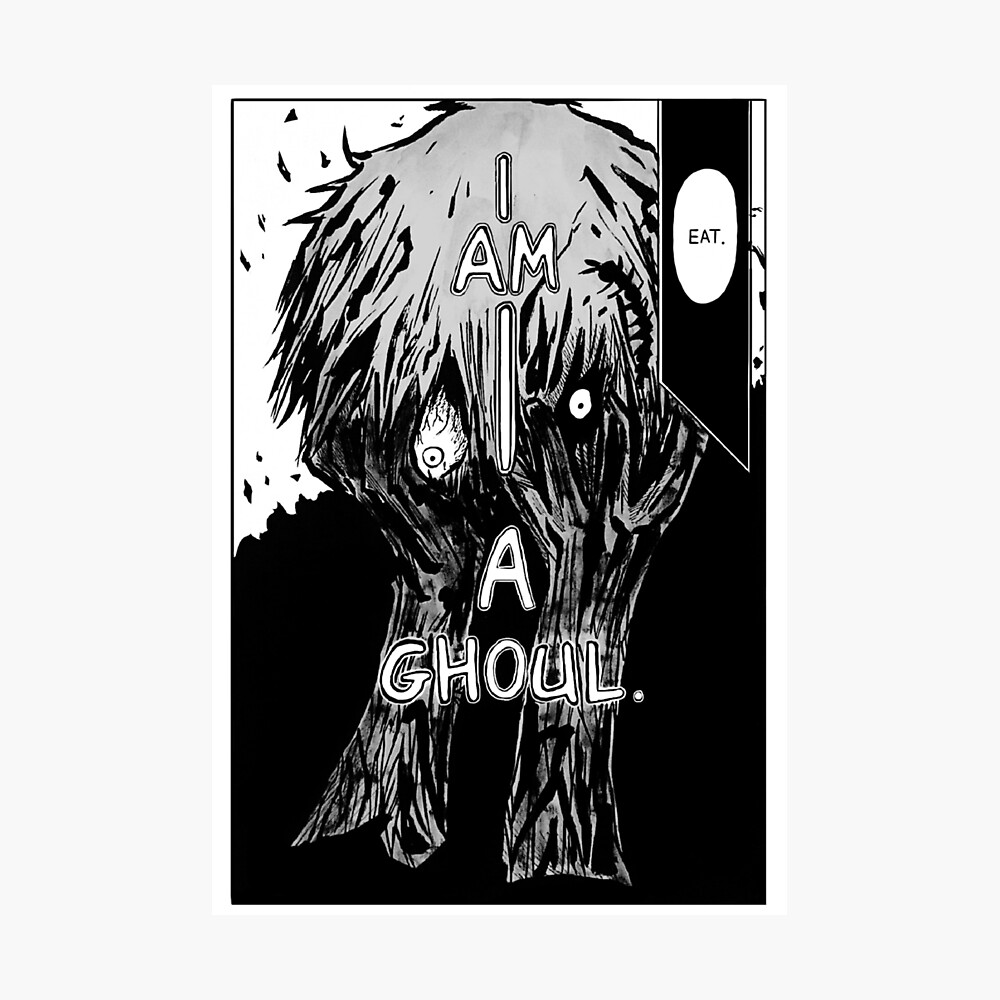 Kaneki Tokyo Ghoul Manga Panel Poster By Mjacobsfc1 Redbubble