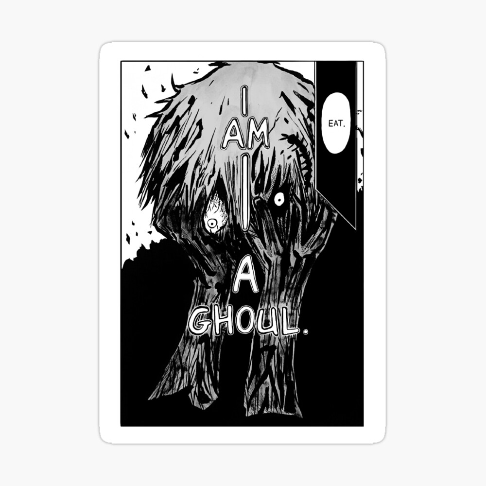 Kaneki Tokyo Ghoul Manga Panel Poster By Mjacobsfc1 Redbubble