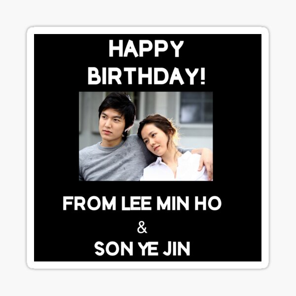 Artikel-Vorschau von Alles Gute zum Geburtstag von Lee Min Ho + Sohn Ye Jin, designt und verkauft von kpopkdramamerch.