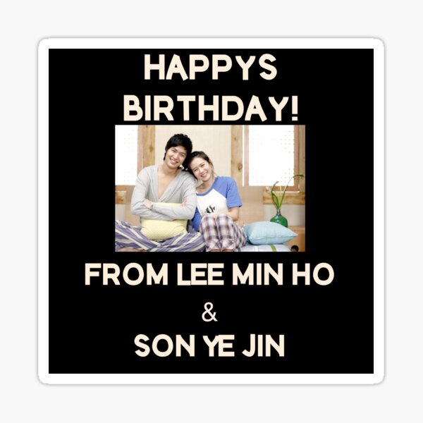 Artikel-Vorschau von Alles Gute zum Geburtstag von Lee Min Ho + Sohn Ye Jin, designt und verkauft von kpopkdramamerch.