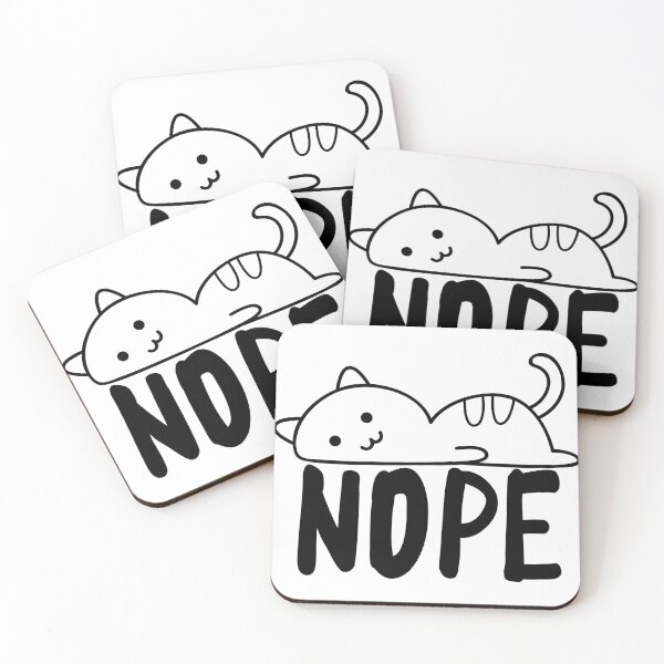 Item preview, Nope Lazy Cat - ver 2 designed and sold by DzineMon.