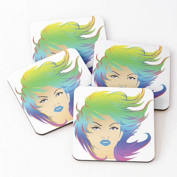 Item preview, Girl with the Rainbow hair designed and sold by Heather Herbert.