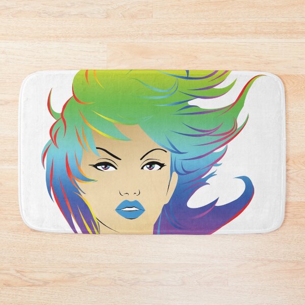 Item preview, Girl with the Rainbow hair designed and sold by Heather Herbert.