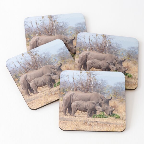 Item preview, Rhino Mom and Baby designed and sold by SafariByMarisa.