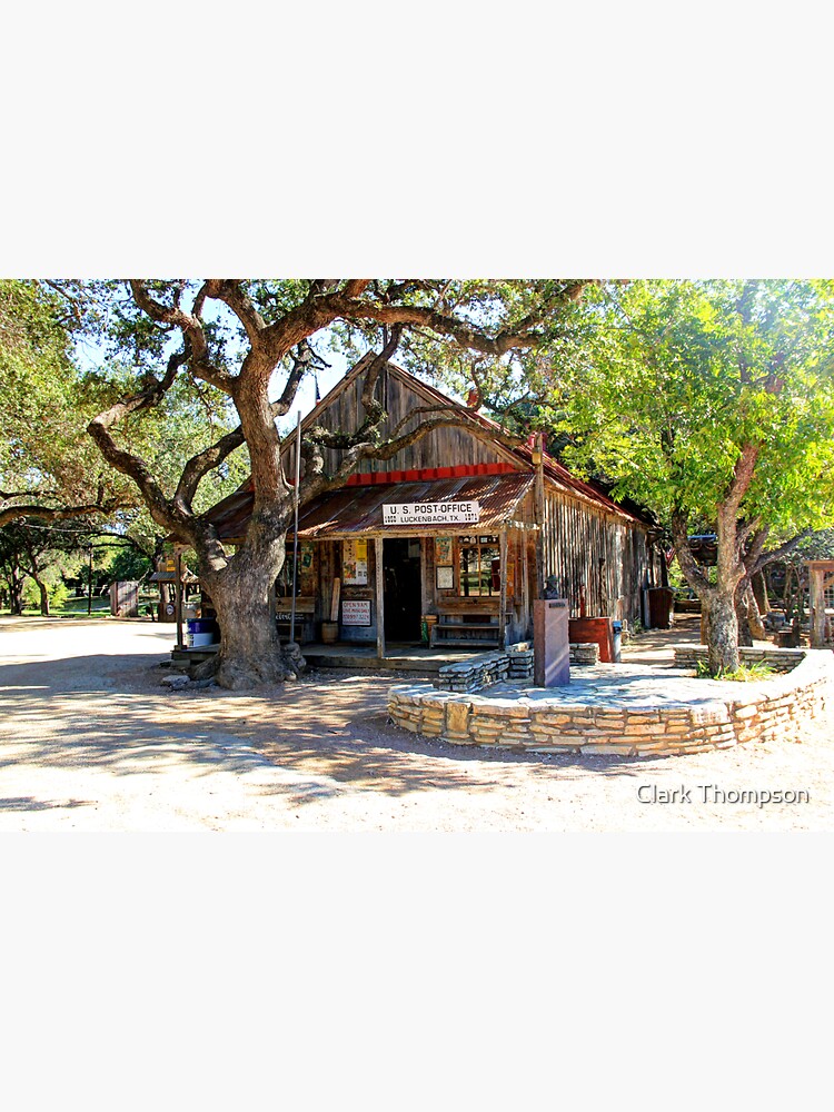 "Luckenbach, Texas, USA" Sticker for Sale by clarkth Redbubble