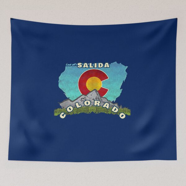 Item preview, Salida Colorado Mountain With Colorado Flag C designed and sold by JAYinCO.