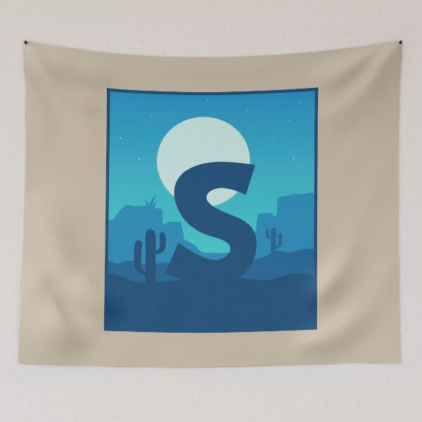Item preview, Letter S - Blue Sky at Night designed and sold by pixelinga.